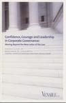 Confidence, Courage and Leadership in Corporate Governance - cover by Benjamin R. Civiletti