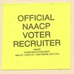 Official NAACP Voter Recruiter